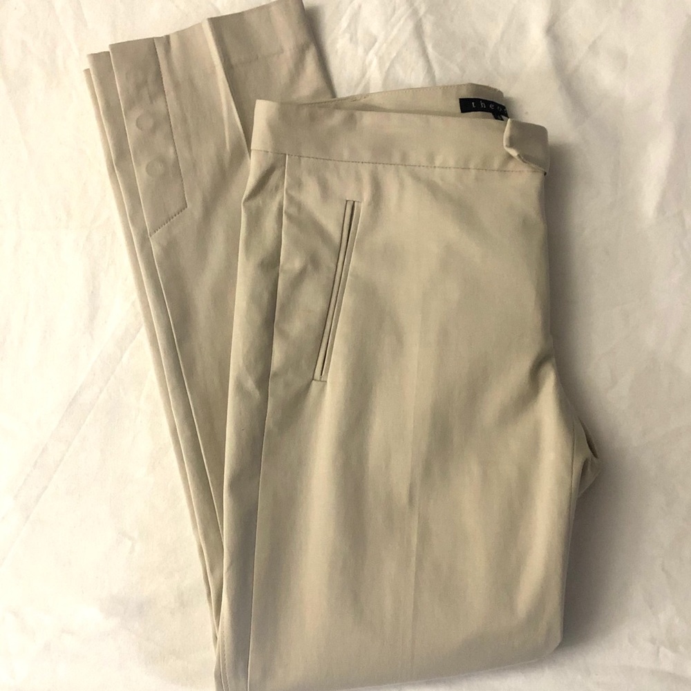 Theory tan pants, great condition!